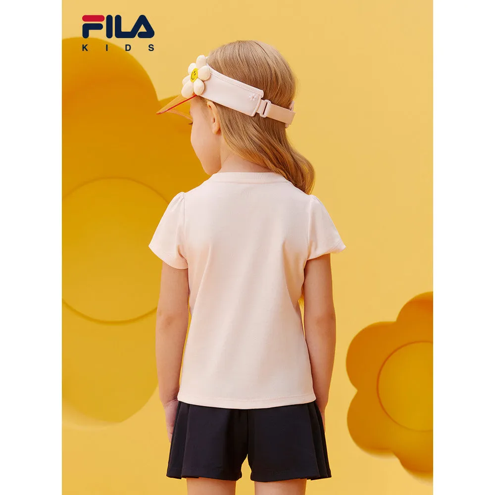 (105-165cm) FILA KIDS x Wiggle Wiggle Summer Short Sleeve T-shirt for girls in Candy Light Pink