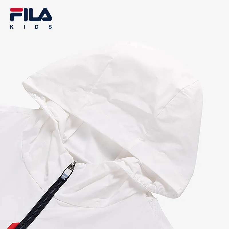 (140-170cm) FILA KIDS ART IN SPORTS PERFORMANCE TENNIS Boy's Sun-proof Jacket in White