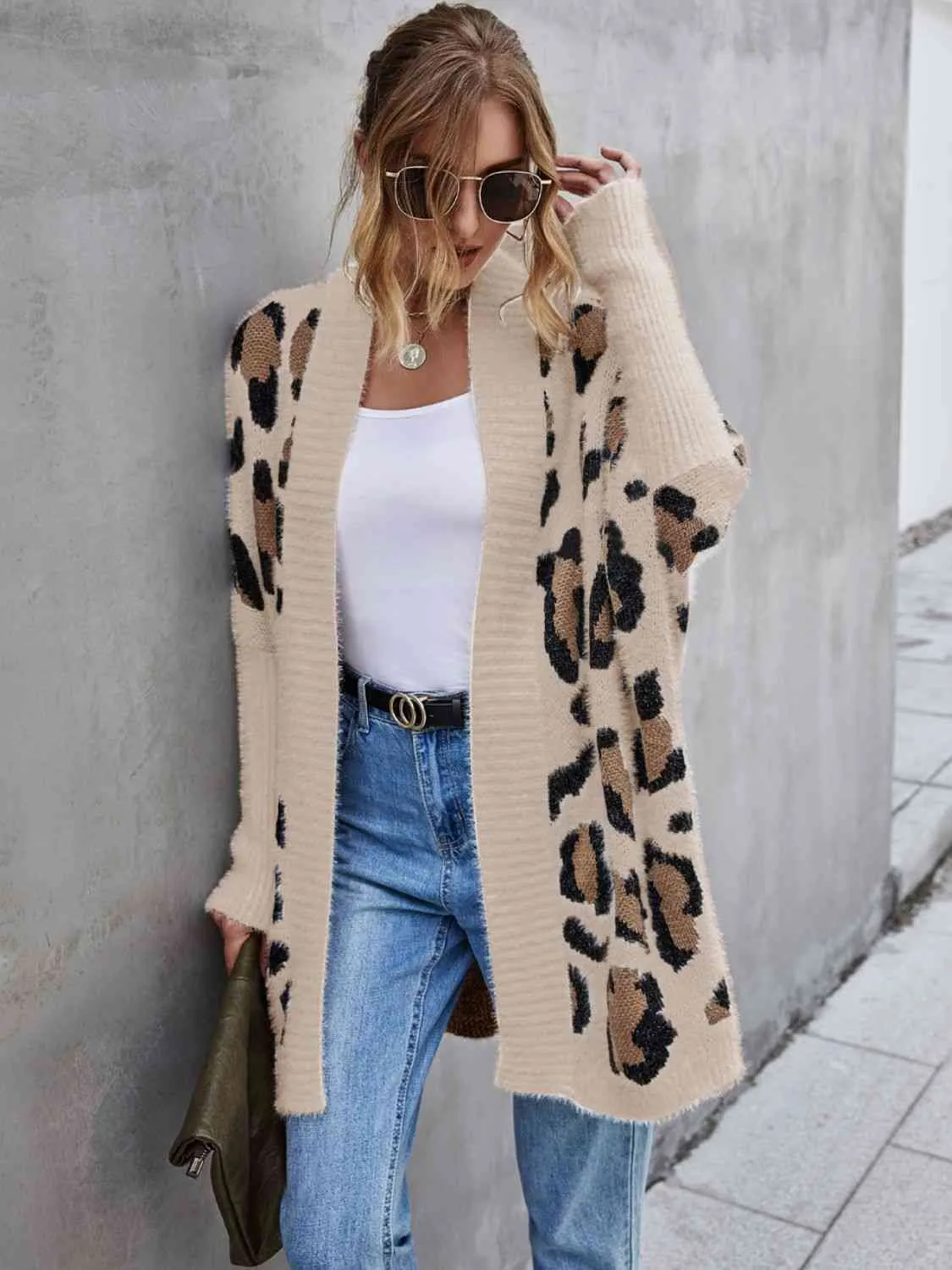 3 Cozy Leopard Fuzzy Cardigan