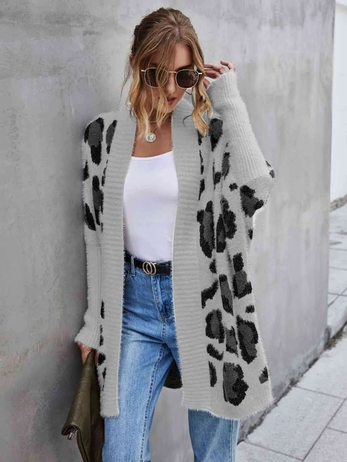 3 Cozy Leopard Fuzzy Cardigan