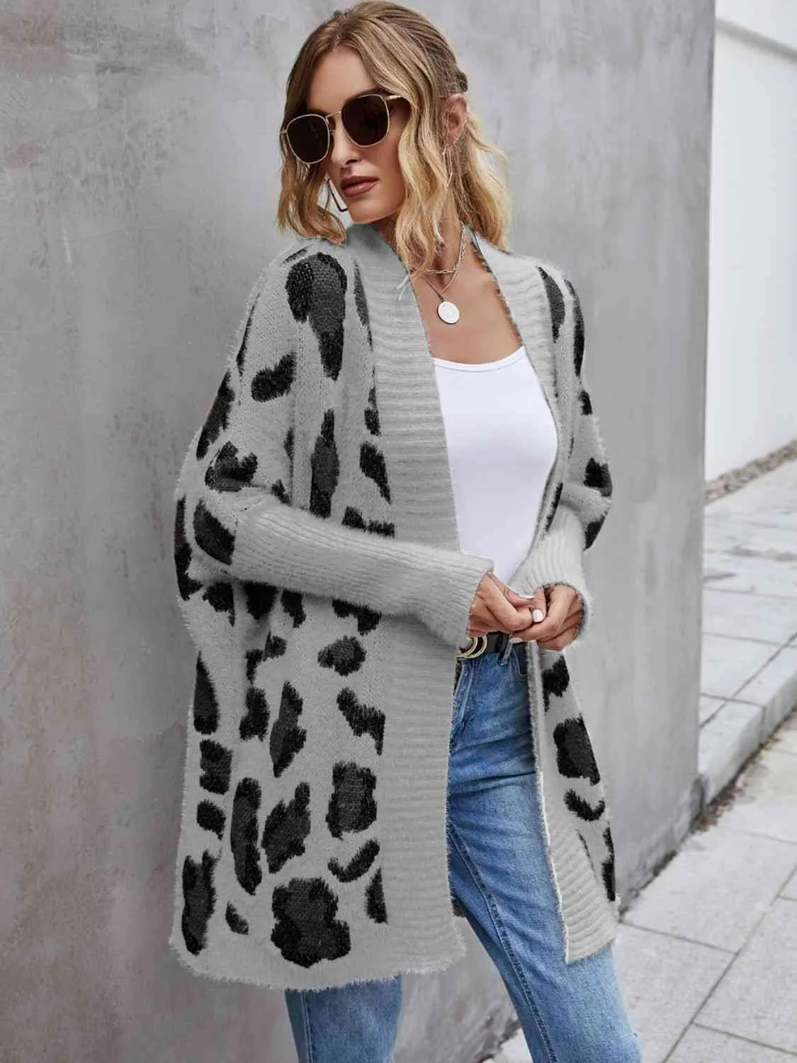 3 Cozy Leopard Fuzzy Cardigan