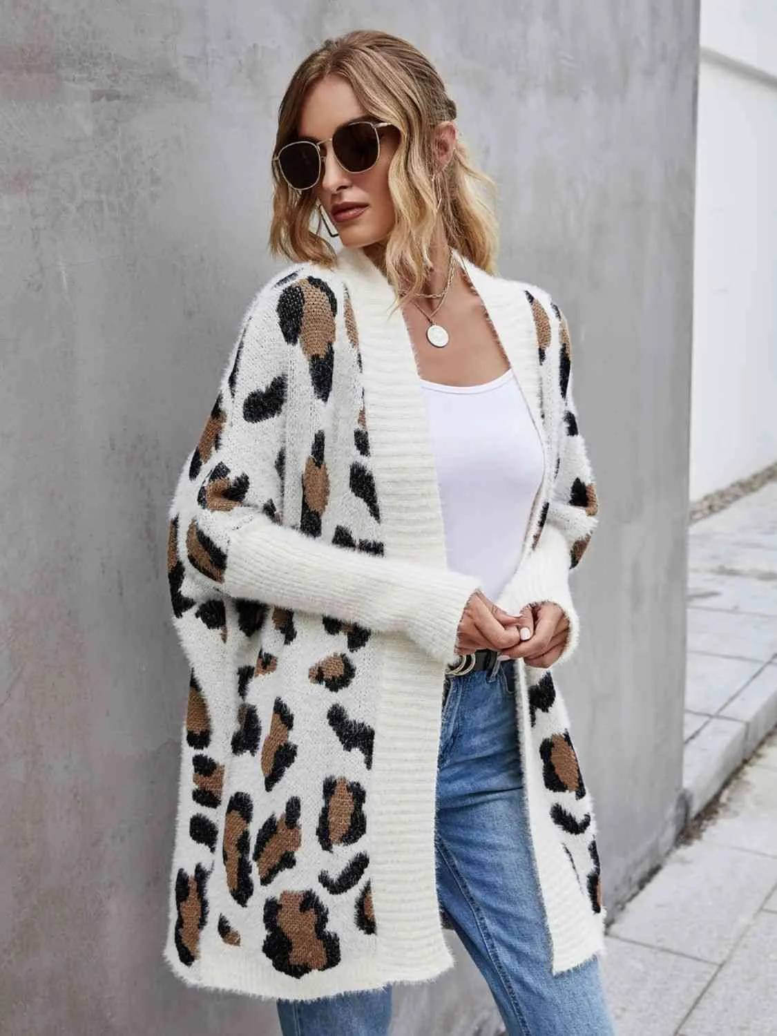 3 Cozy Leopard Fuzzy Cardigan