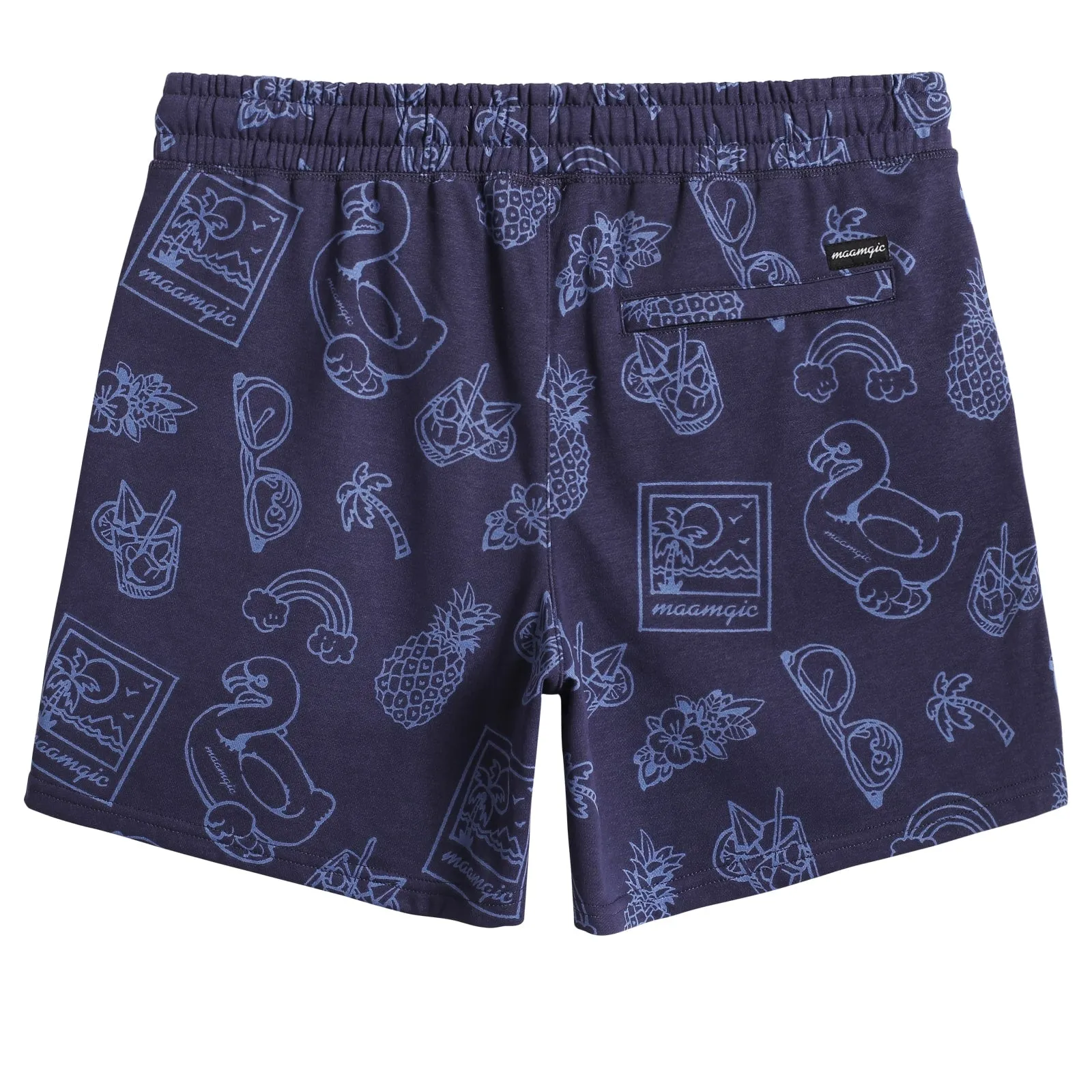 5.5 Inch Knitted Printed Casual Shorts