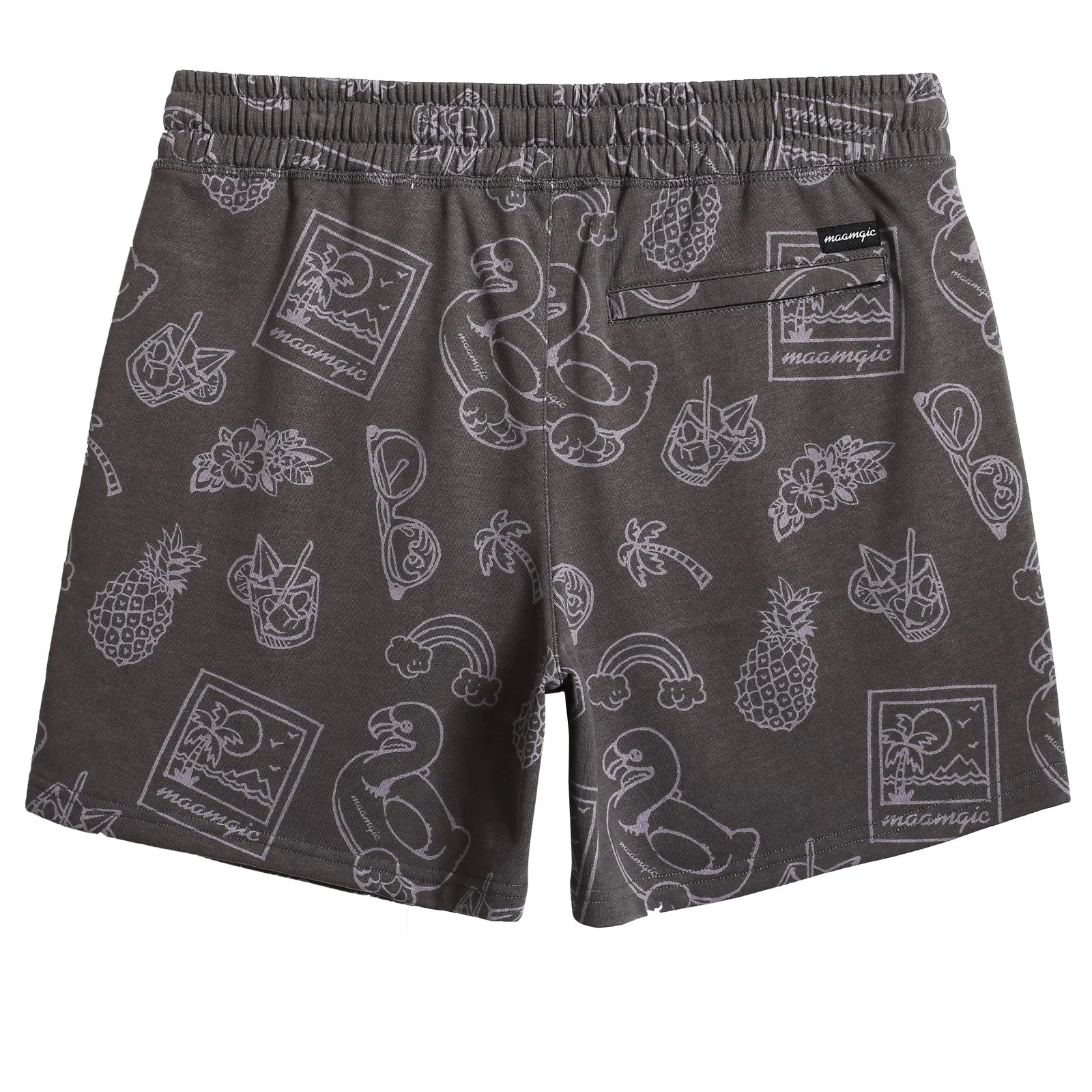 5.5 Inch Knitted Printed Casual Shorts