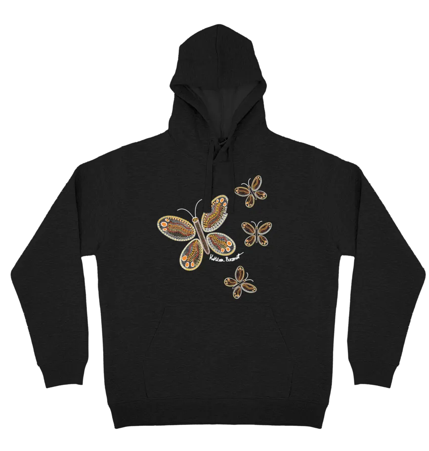 Adults Cozy Hoodie - Butterflies By Kathleen Buzzacott