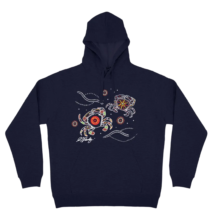 Adults Cozy Hoodie - Crabs By Alisha Pawley