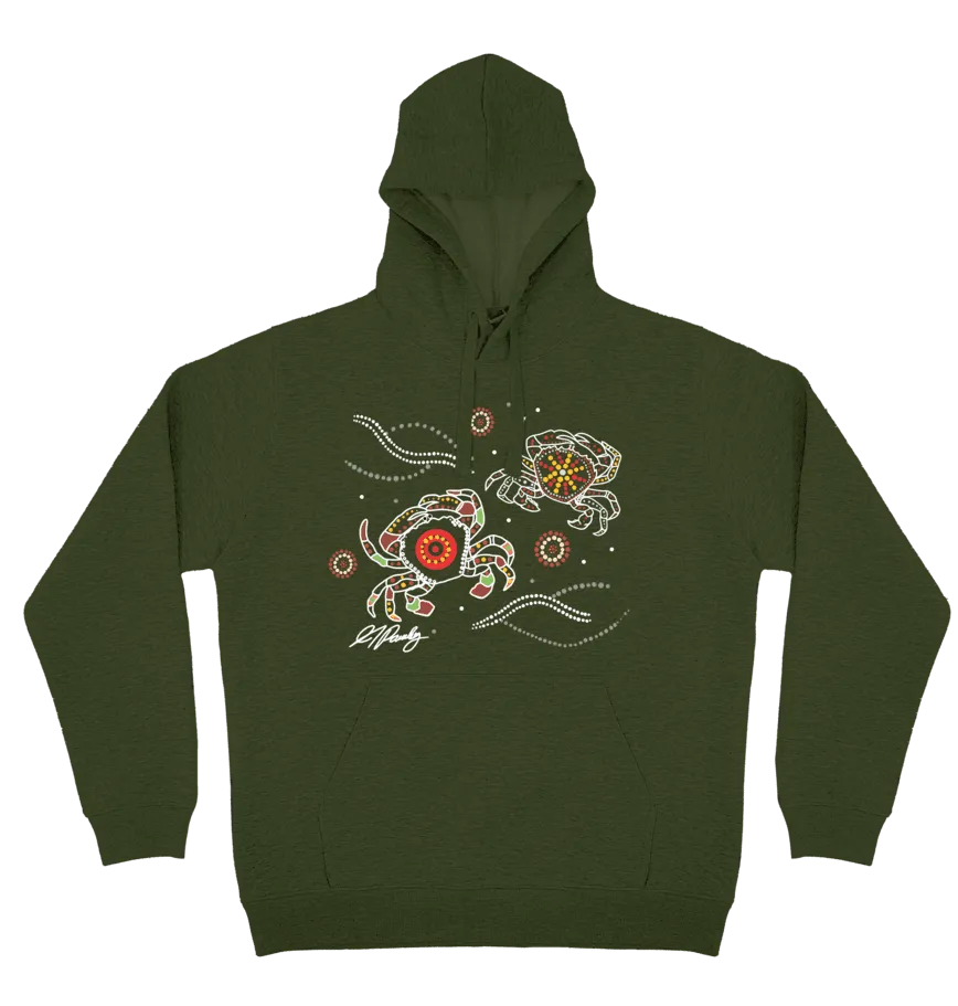 Adults Cozy Hoodie - Crabs By Alisha Pawley