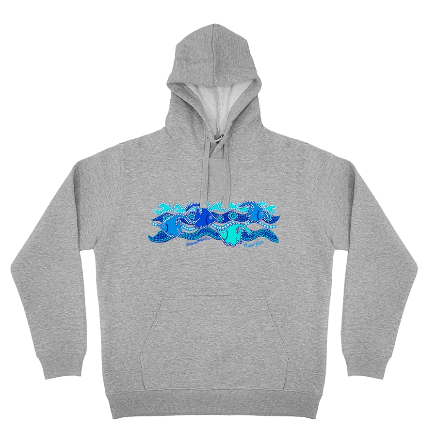 Adults Cozy Hoodie - Reef Fish By Susan Betts