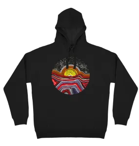 Adults Cozy Hoodie - Sunset On The Land By Anita Morena