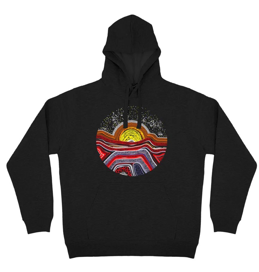 Adults Cozy Hoodie - Sunset On The Land By Anita Morena