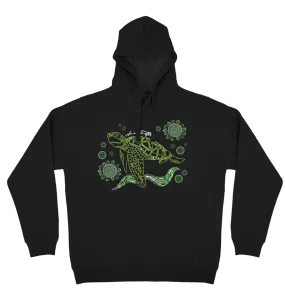 Adults Cozy Hoodie - Turtle By Nina Wright