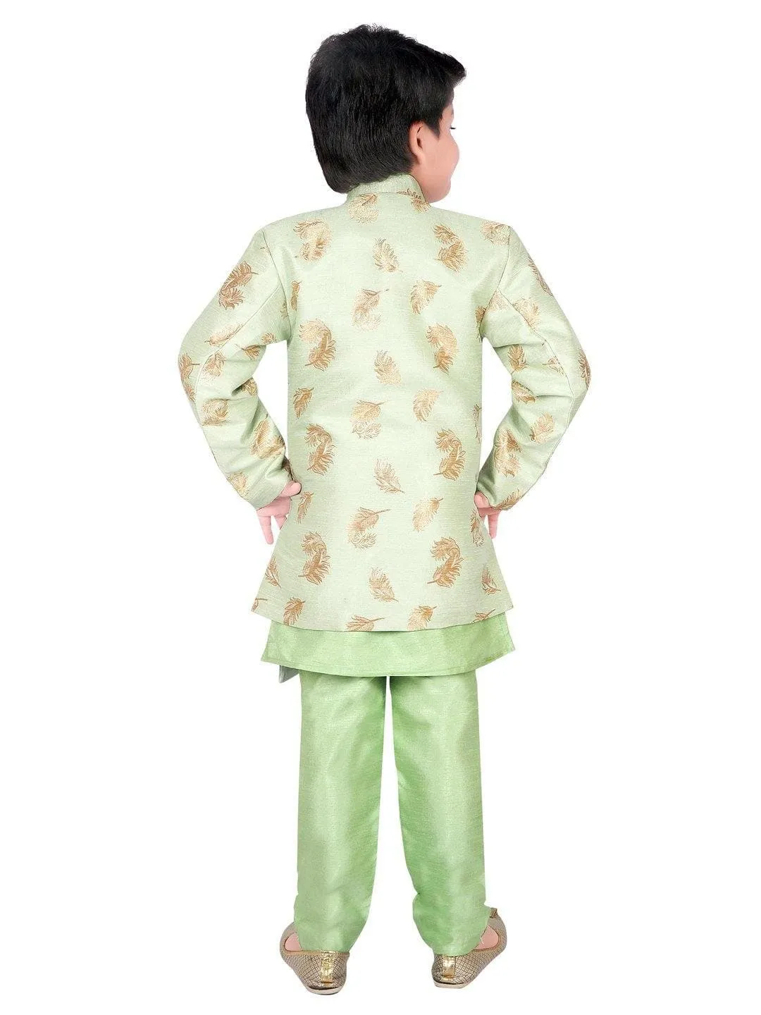 Ahhaaaa Ethnic Wear Sherwani Kurta and Pyjama Set For Boys