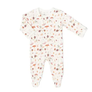 Baby Cotton-modal Zipper Footie