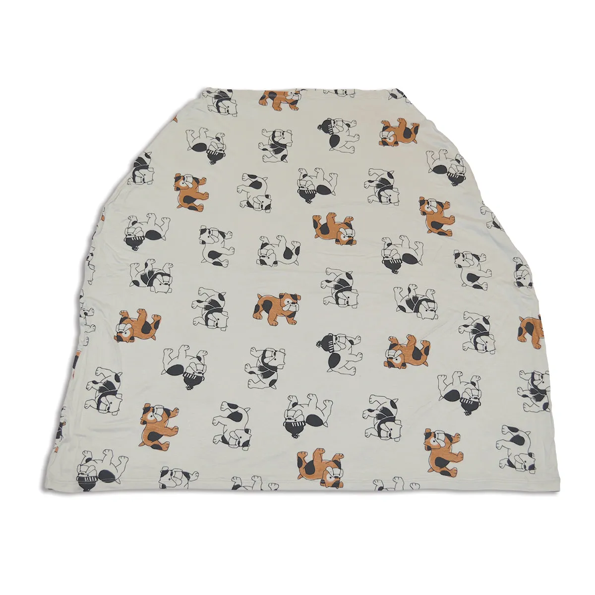 Bamboo Baby Cover & Nursing Poncho (Cozy Bulldog Print)