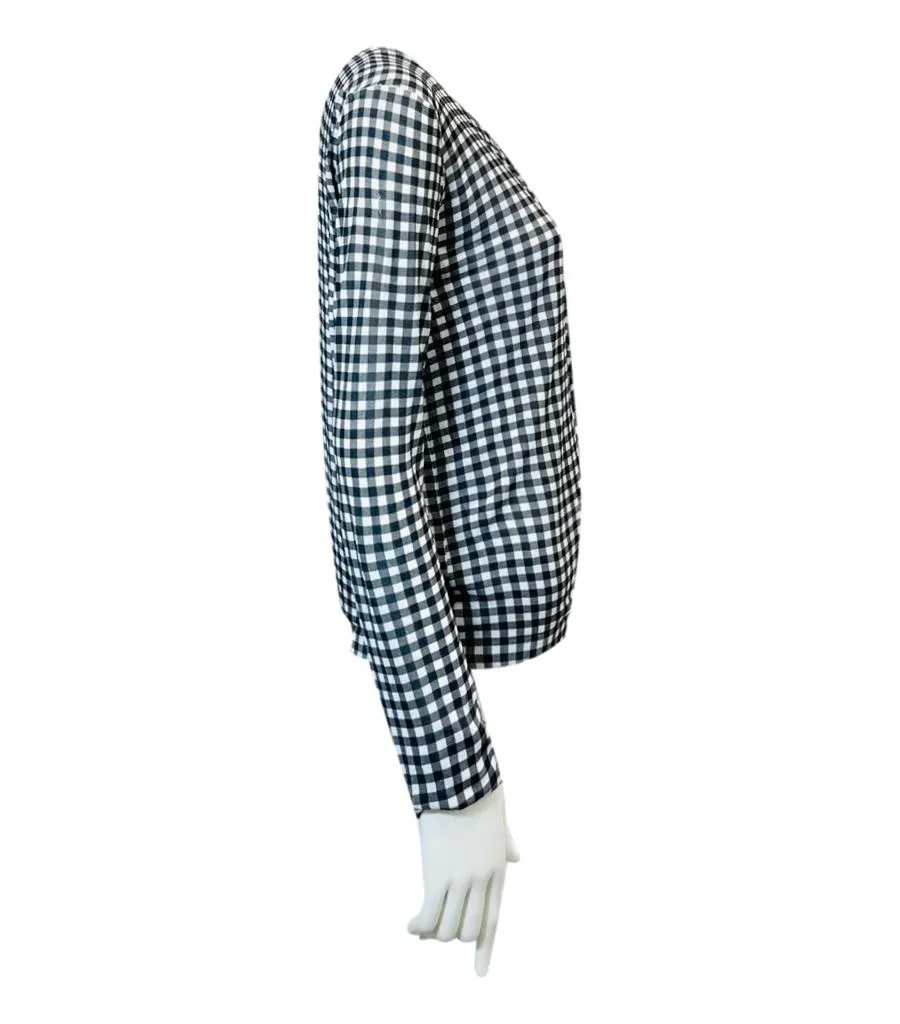 Bottega Veneta Checked Cardigan. Size 44IT