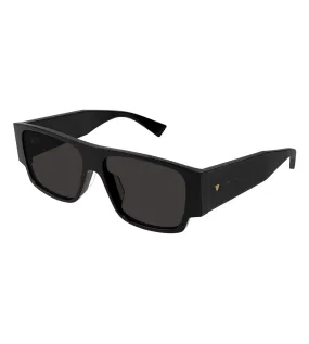 Bottega Veneta Men's Grey Rectangular Sunglasses