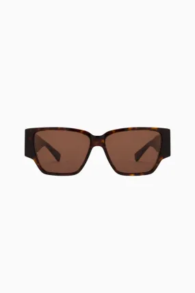 Bottega Veneta Oversized Sunglasses - Havana