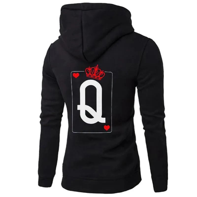 Boyfriend Girlfriend Casual QUEEN KING Pullover Hoodies