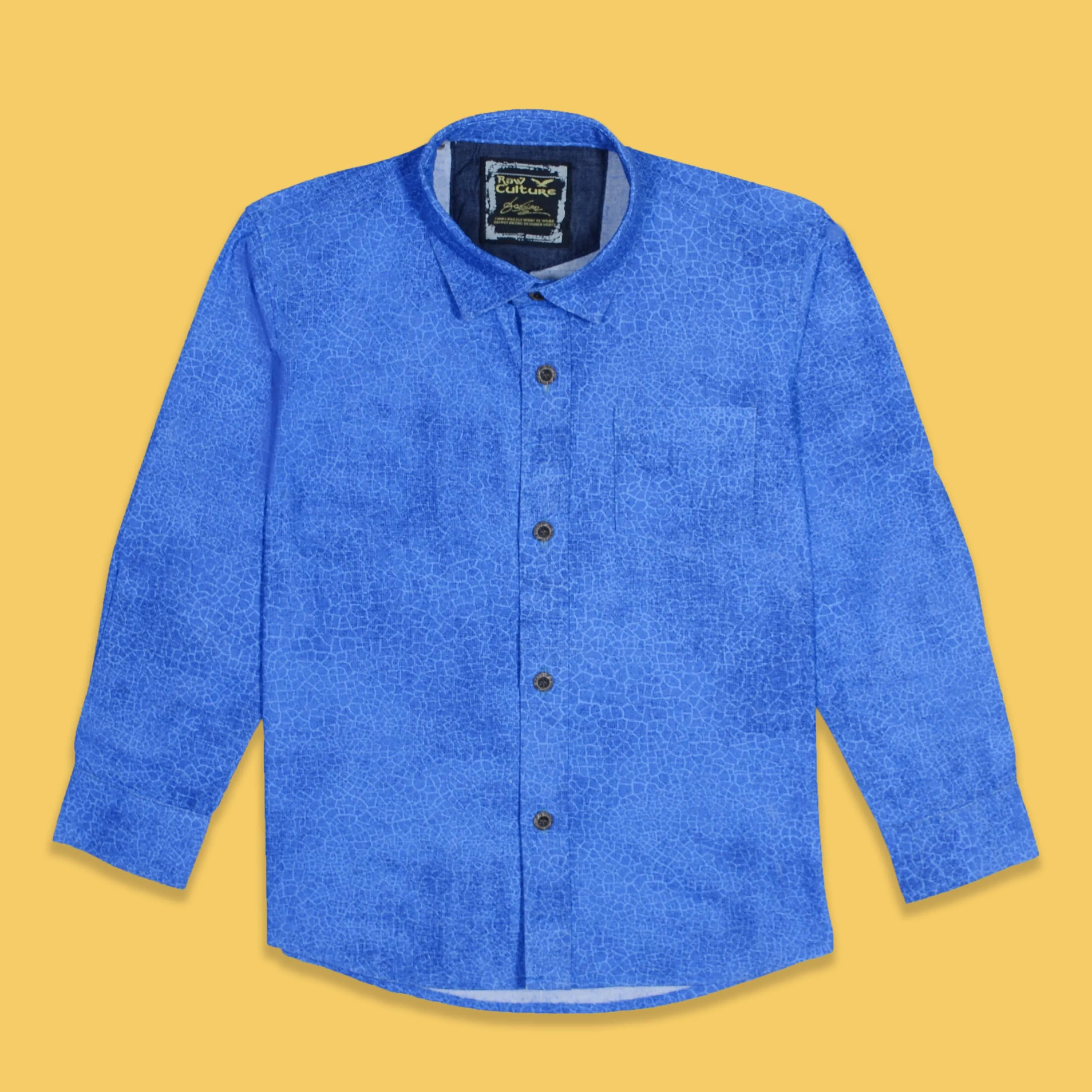 C1102 R-Clt Rich Blue Casual Designer Shirt