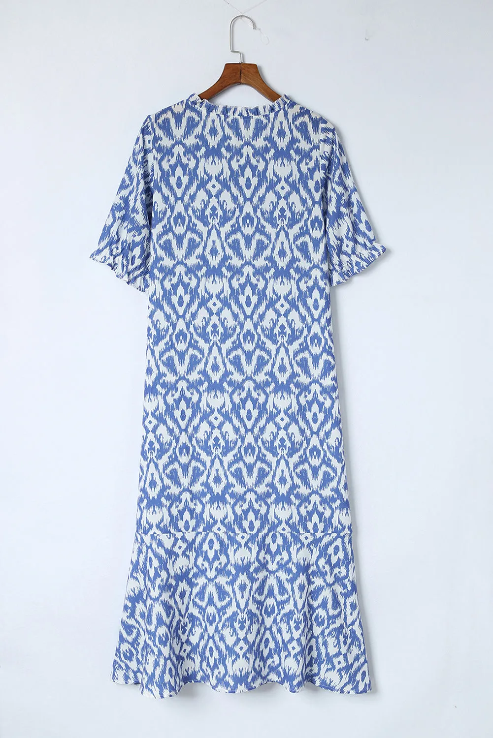 Casual Geometric Print Maxi Dress