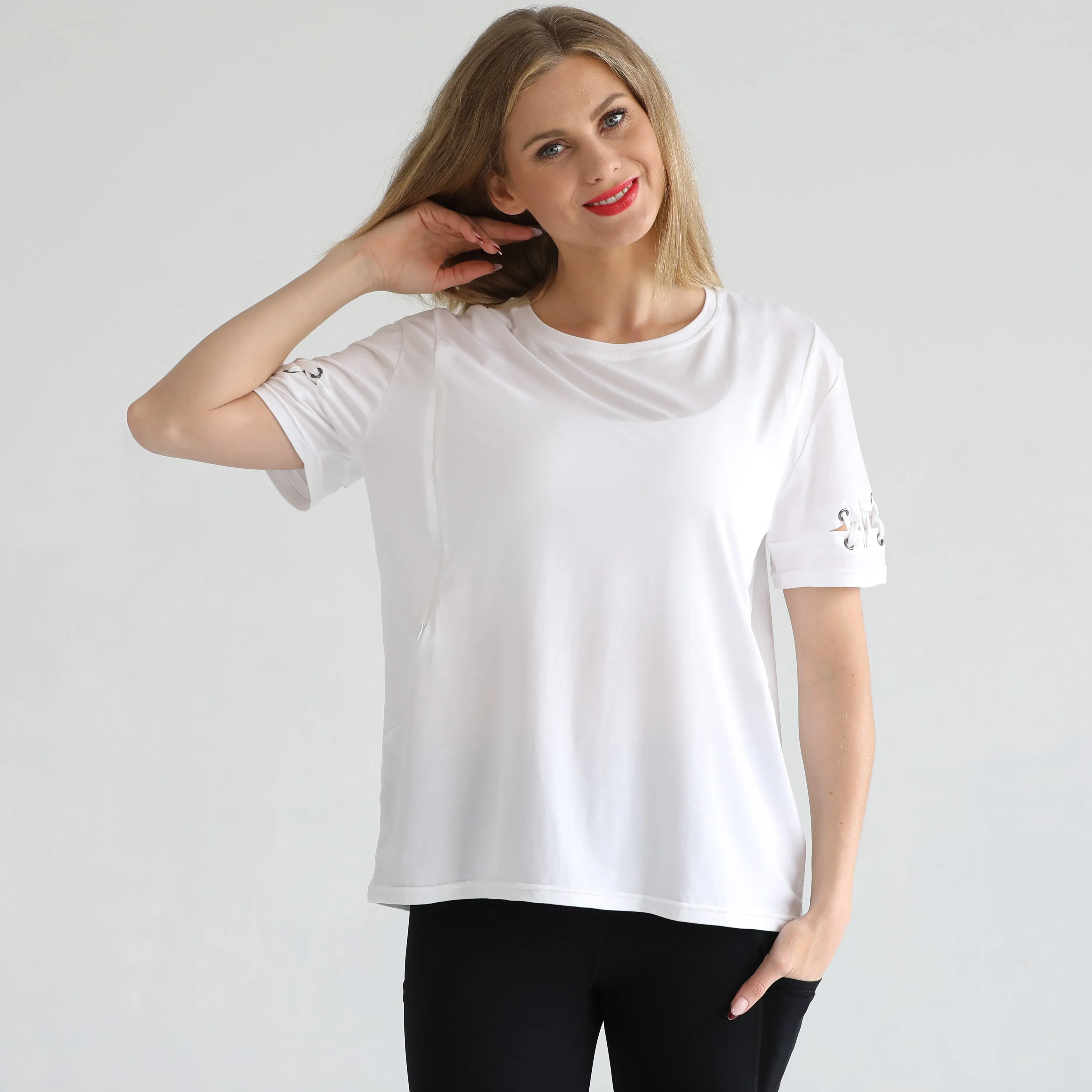 Casual Nursing T-Shirt (Blanc)