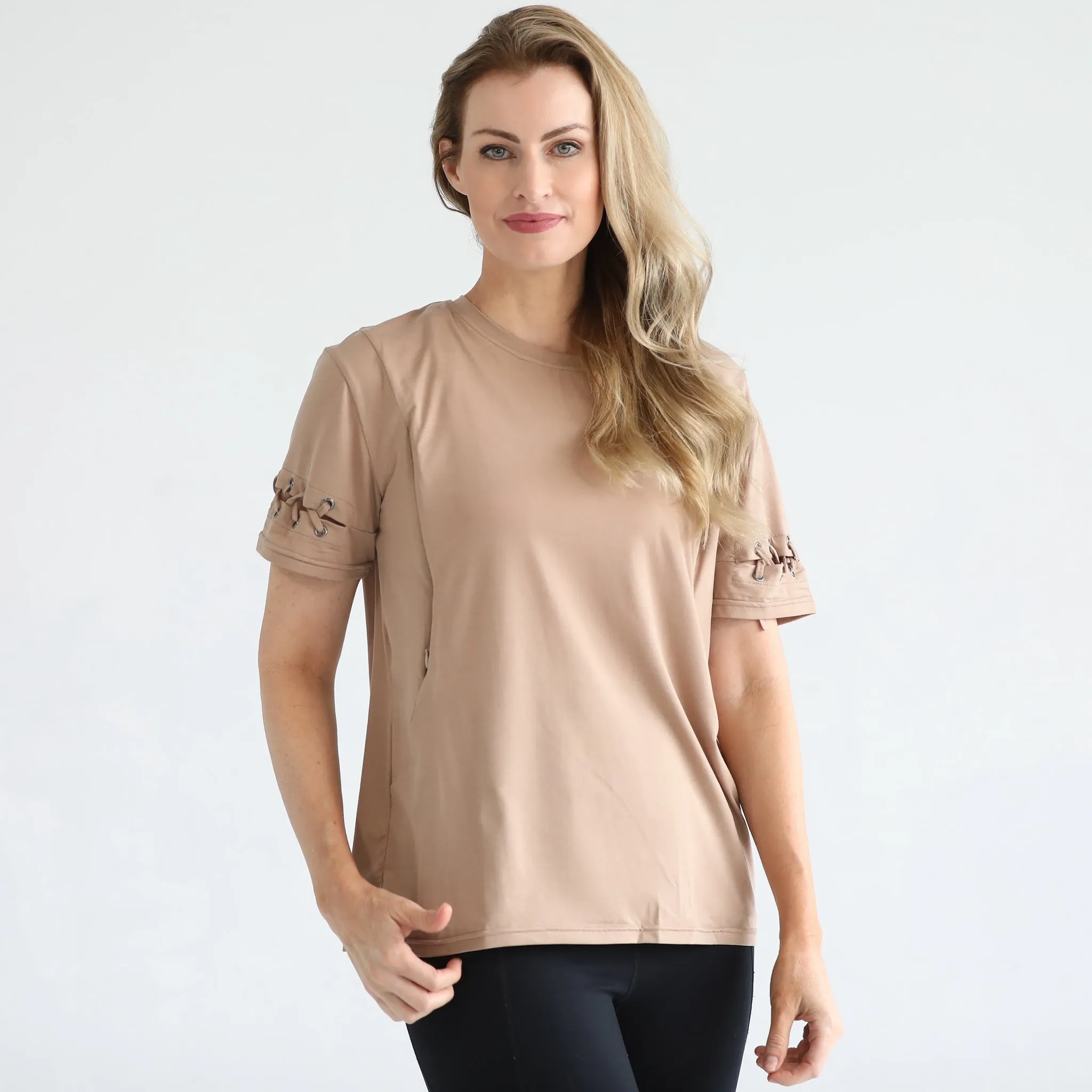 Casual Nursing T-Shirt (Taupe)