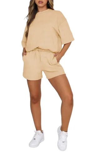 Casual Top Pocket Shorts Set