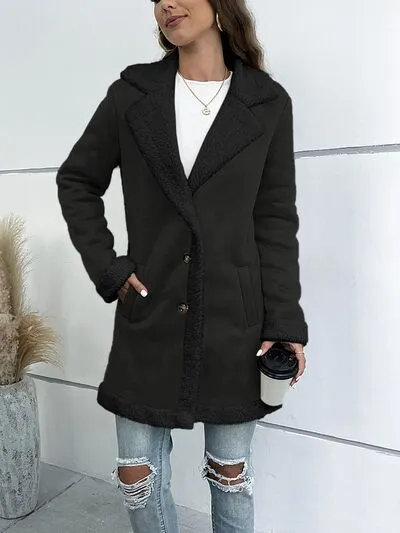 Chic Cozy Button Up Lapel Collar Coat - 3 Colors