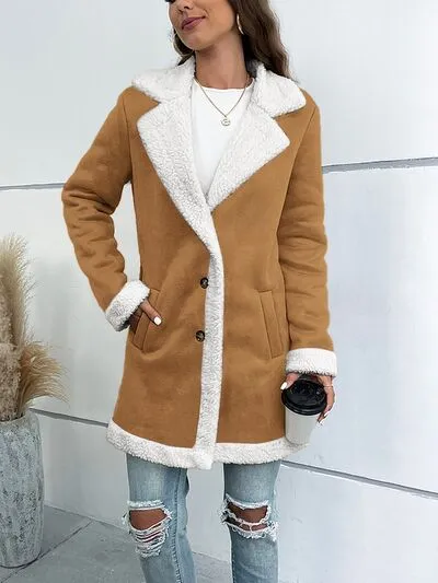 Chic Cozy Button Up Lapel Collar Coat - 3 Colors