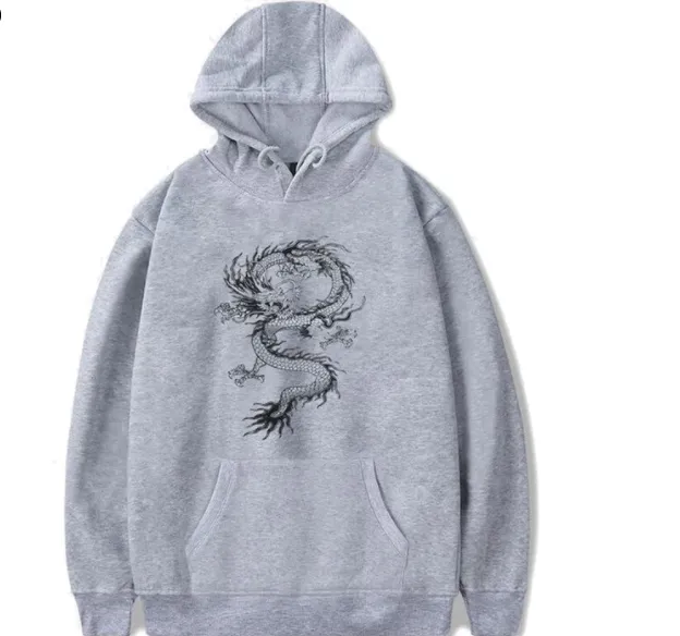 Chinese Dragon Hoodie Street Casual