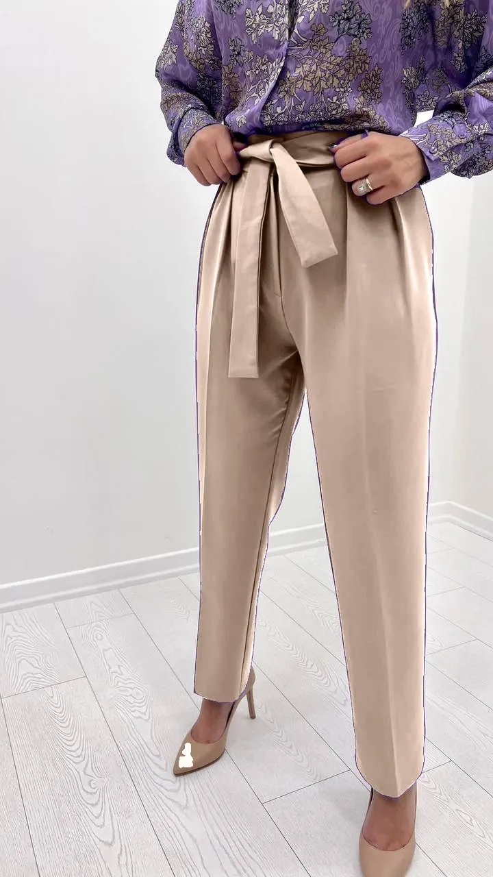 Classic Pants with Belt