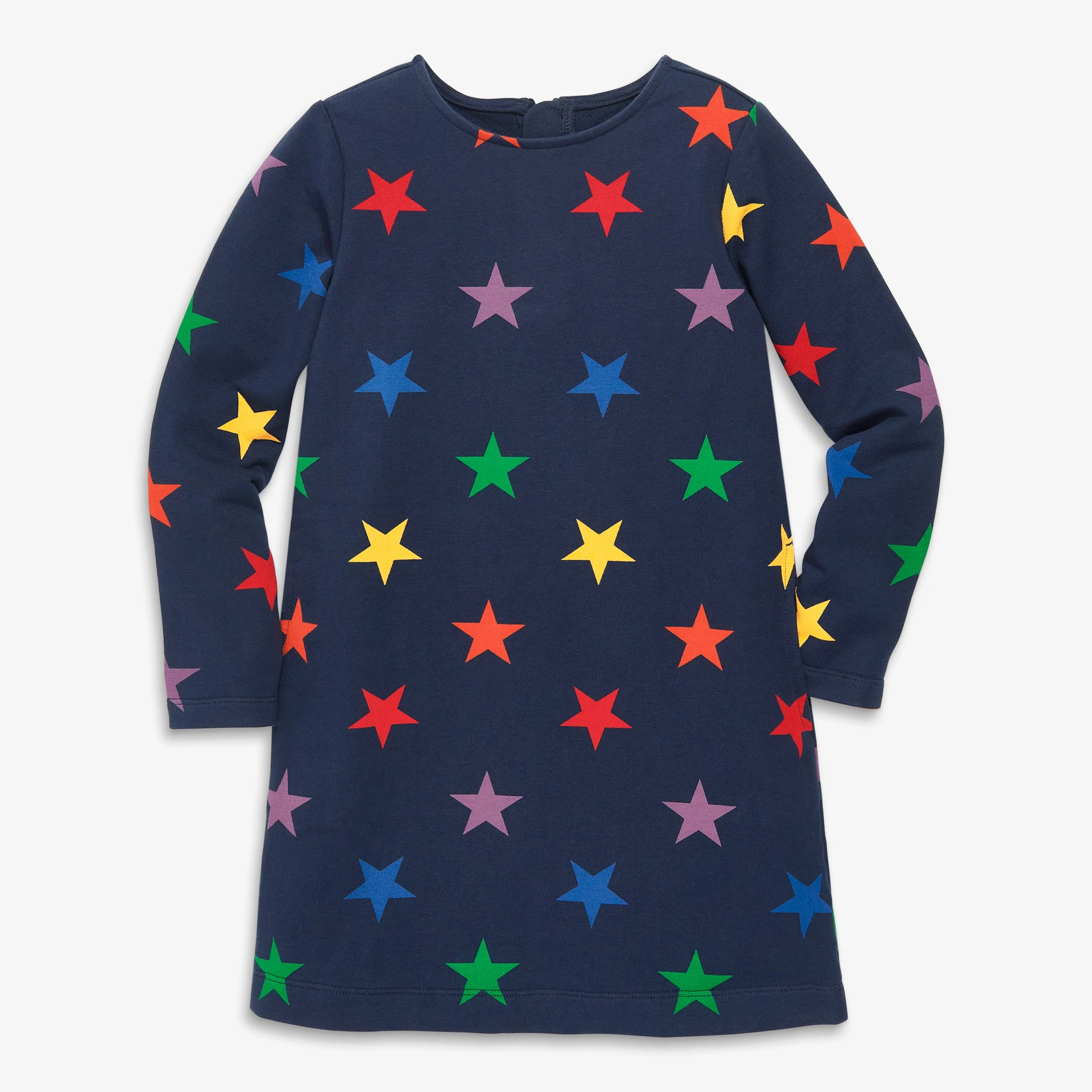 Clearance cozy dress in rainbow stars