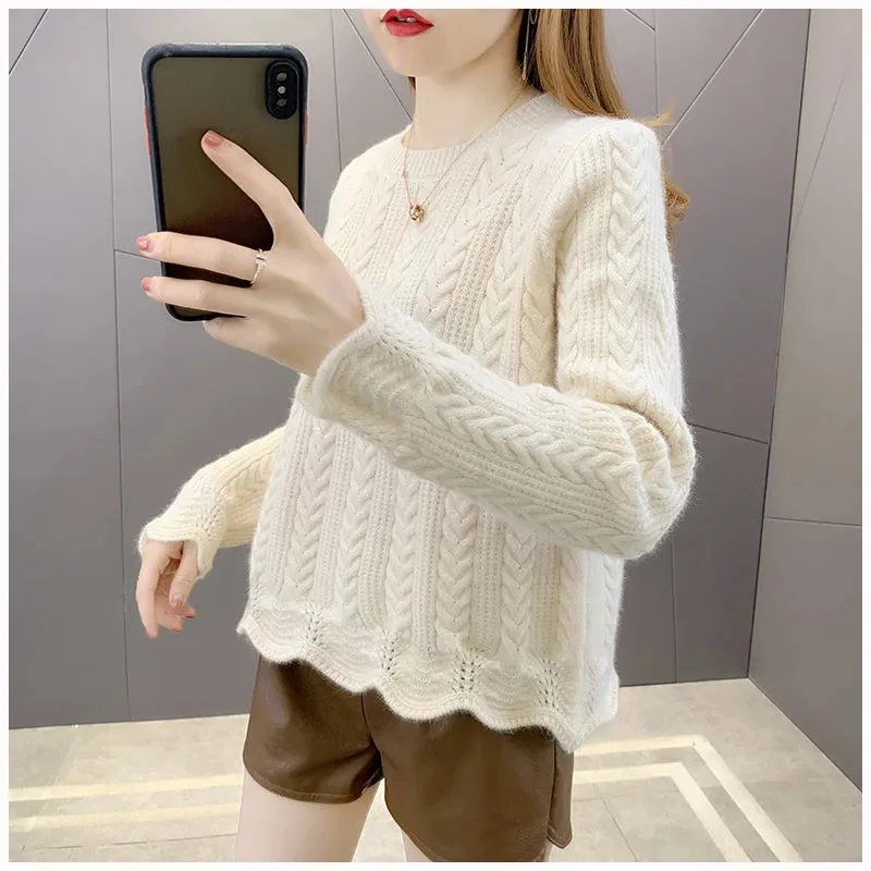 Cozy & Fluffy Knitted Pullover