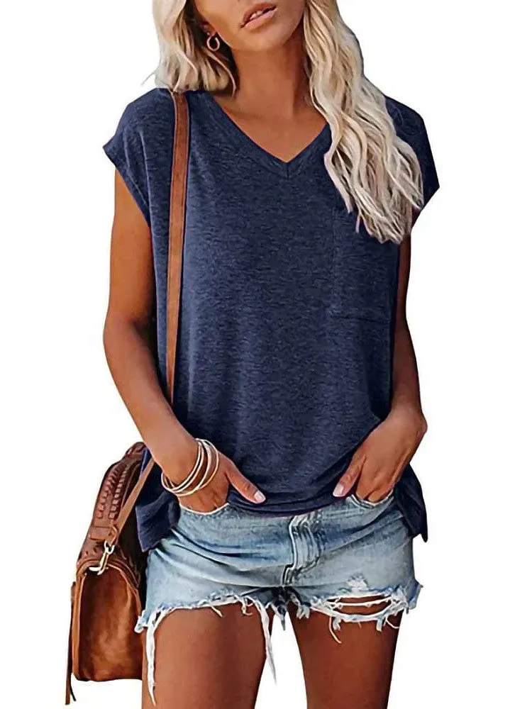 Cozy and Stylish Women's V-Neck Winter Tee: Perfect for Cold-Weather Comfort