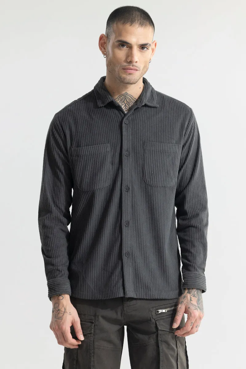 Cozy Cord Elephant Grey Shirt