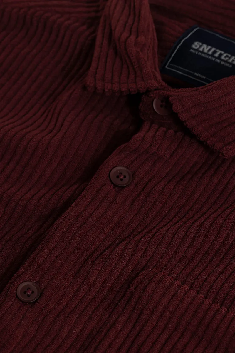 Cozy Cord Maroon Shirt