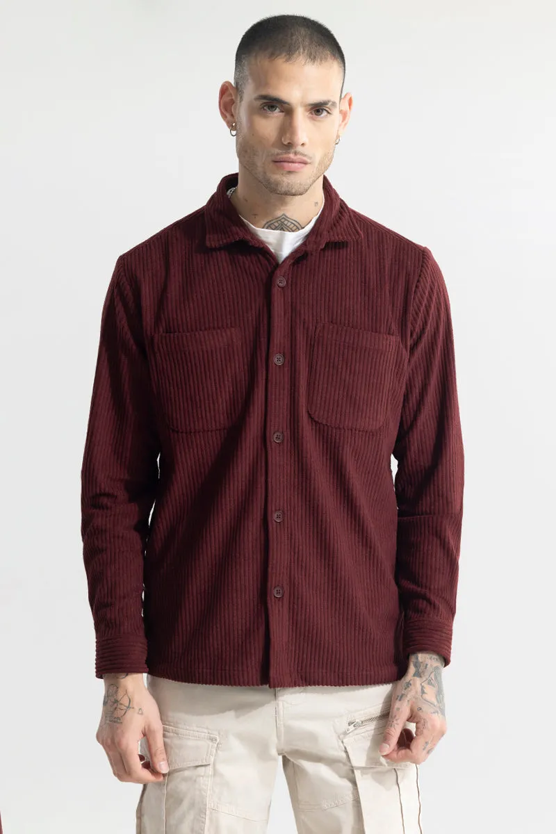 Cozy Cord Maroon Shirt