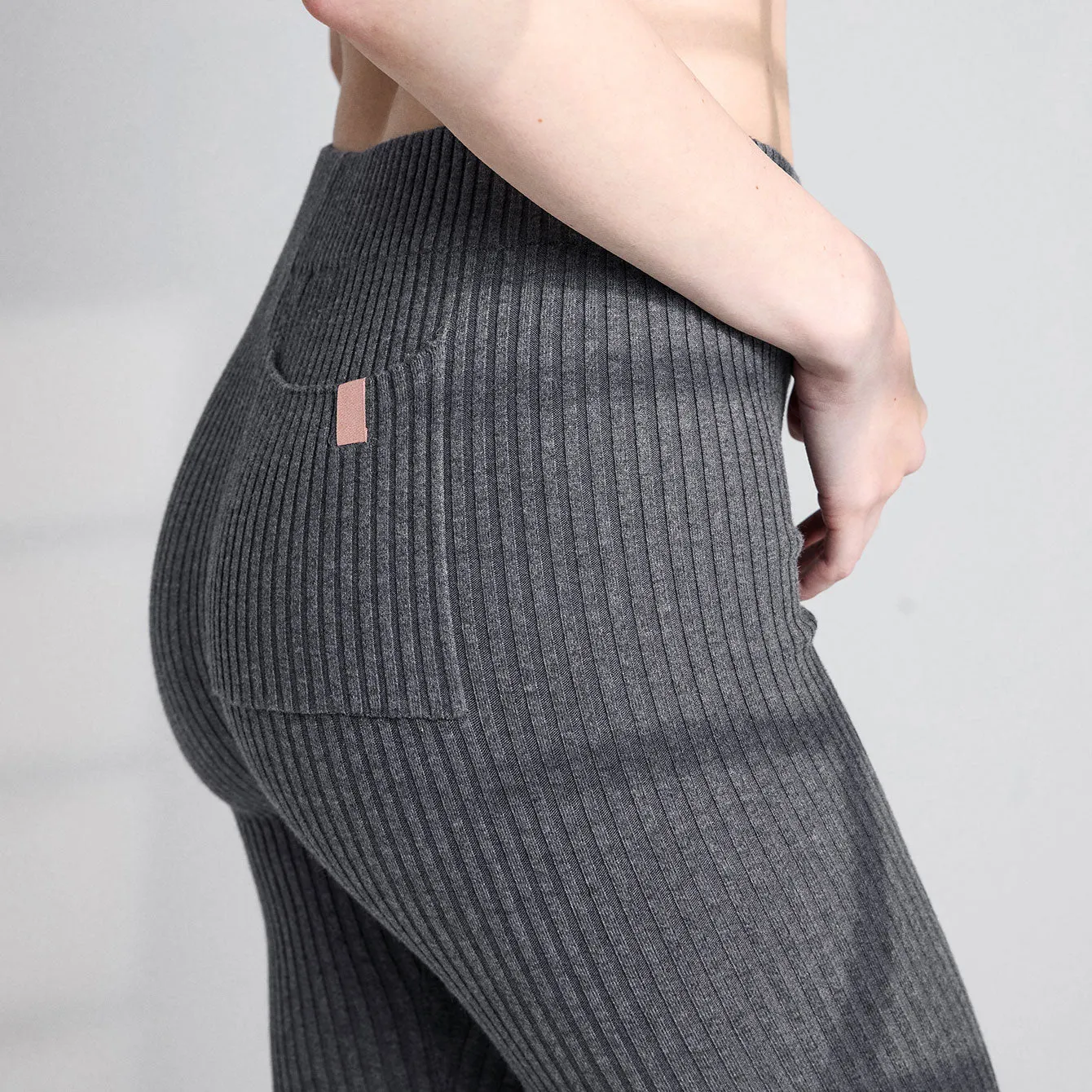 Cozy Cotton Silk Ribbed Legging