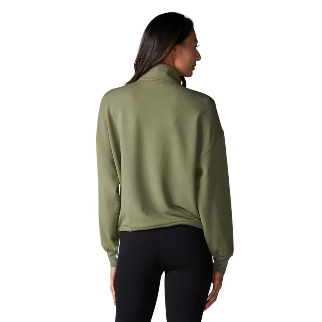 COZY HALF ZIP - LIGHT OLIVE