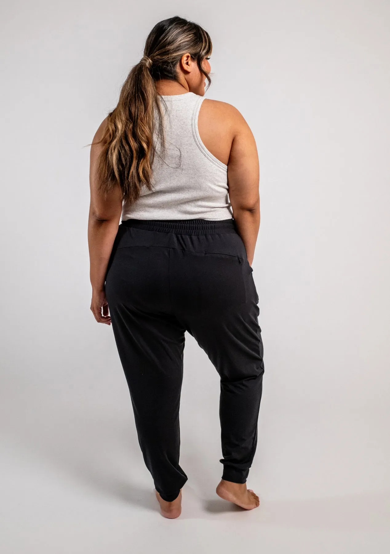 Cozy Luxe Fitted Jogger - Blue Moon