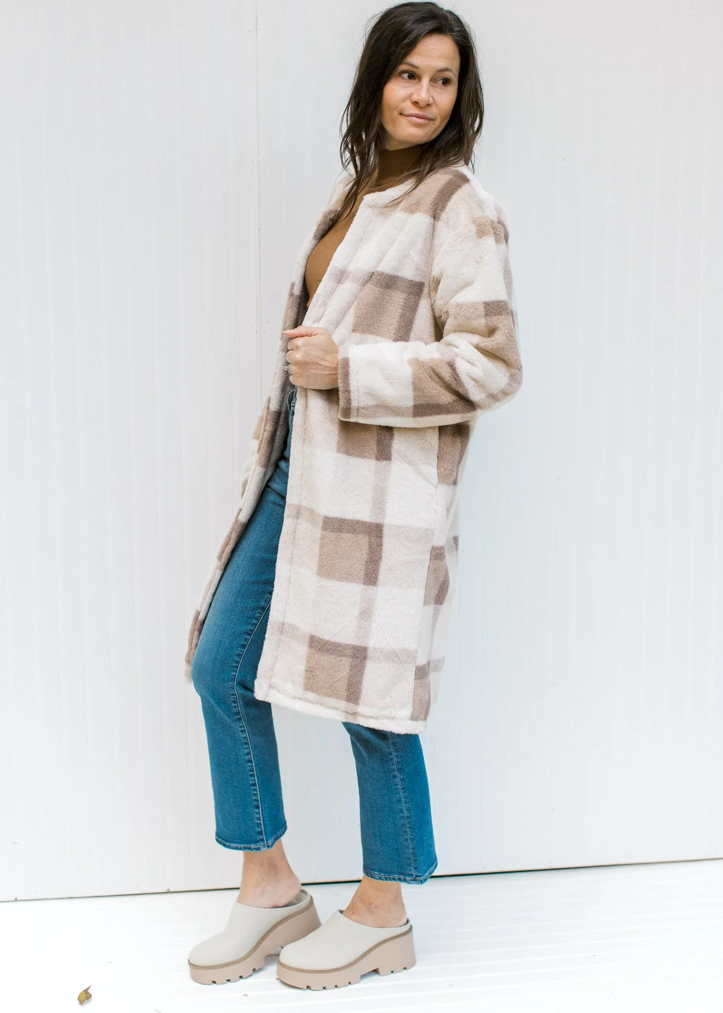 Cozy Plaid Coat