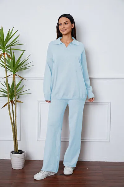 Cozy Sweater Pants Outfit (5 Colors)