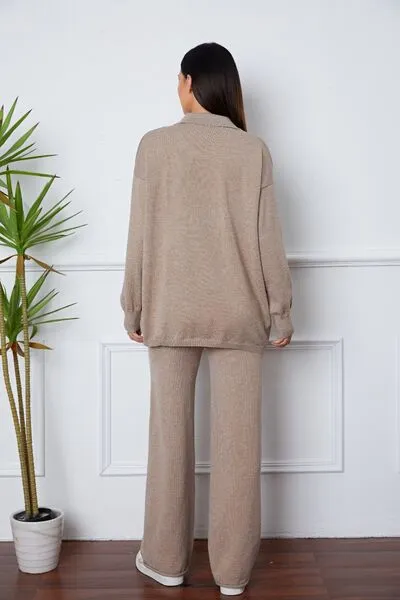 Cozy Sweater Pants Outfit (5 Colors)