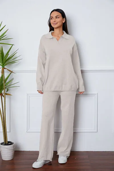 Cozy Sweater Pants Outfit (5 Colors)