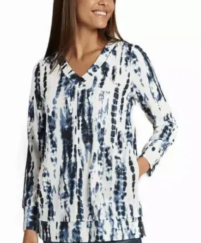 Ellen Tracy Women's Cozy V-Neck Tunic with Pockets