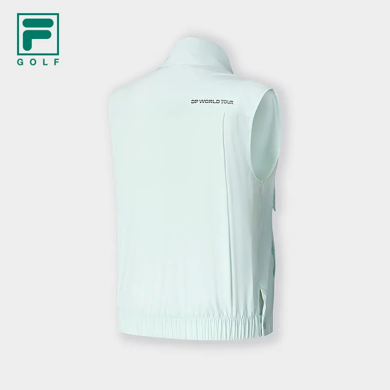 FILA CORE ATHLETICS GOLF Womens Woven Vest in Light Green