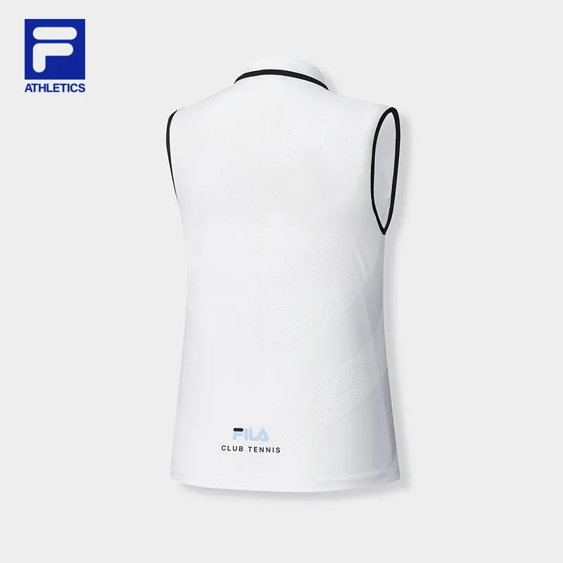 FILA CORE ATHLETICS TENNIS1 ART IN SPORTS Women Cotton Vest (White)