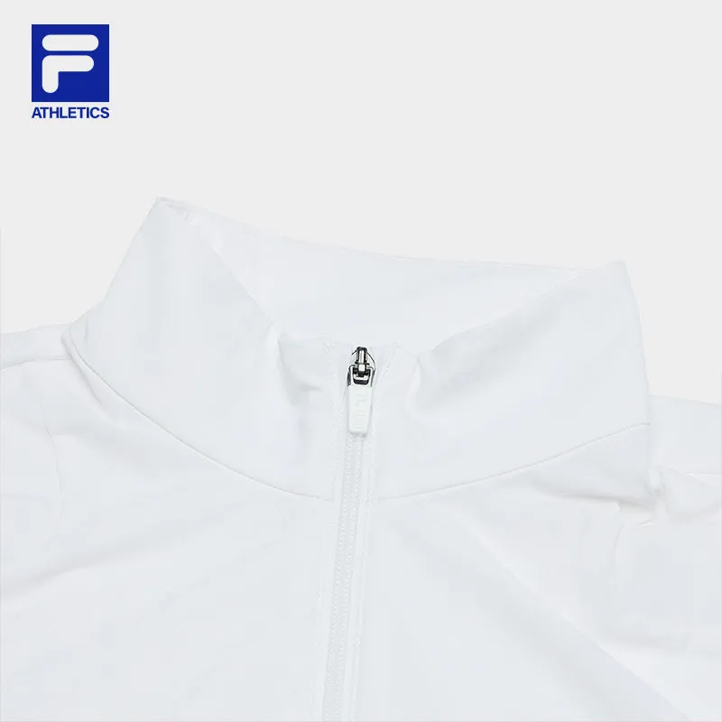 FILA CORE ATHLETICS TENNIS1 ART IN SPORTS Women Woven Top (White)