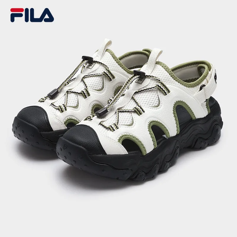 FILA CORE FLUID 5 FASHION ORIGINALE Women's Sandals (Black / White-Green)