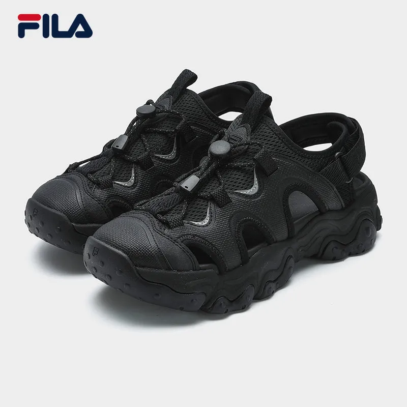 FILA CORE FLUID 5 FASHION ORIGINALE Women's Sandals (Black / White-Green)